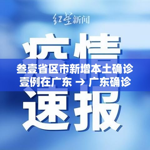 叁壹省区市新增本土确诊壹例在广东 → 广东确诊案例 叁壹省区市新增本土确诊壹例在广东 → 广东确诊案例