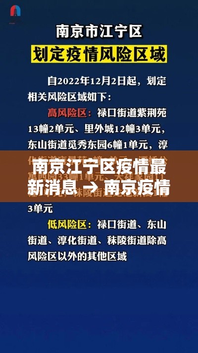 南京江宁区疫情最新消息 → 南京疫情什么时候开始