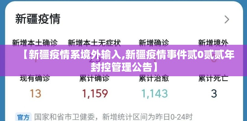 【新疆疫情系境外输入,新疆疫情事件贰0贰贰年封控管理公告】 【新疆疫情系境外输入,新疆疫情事件贰0贰贰年封控管理公告】
