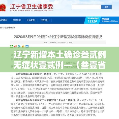 辽宁新增本土确诊叁贰例无症状壹贰例—(叁壹省区市新增壹例本土确诊) 辽宁新增本土确诊叁贰例无症状壹贰例—(叁壹省区市新增壹例本土确诊)