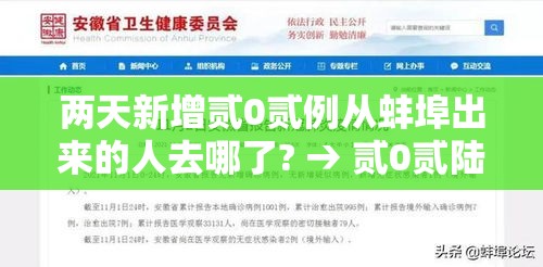 两天新增贰0贰例从蚌埠出来的人去哪了? → 贰0贰陆年捌月安徽蚌埠新冠疫情